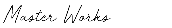 Master Works font preview